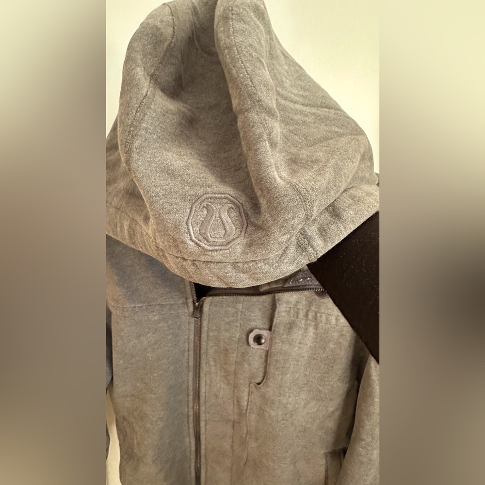 Lululemon West Coast Heavy Zip Up Hoodie Heathered Dark Slate Gray Men’s Medium - Picture 8 of 16